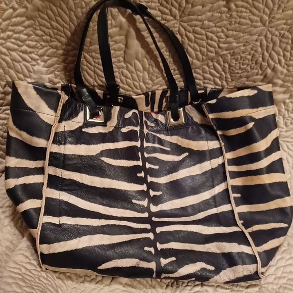Furla Handbags - FURLA Red Zebra Reversible